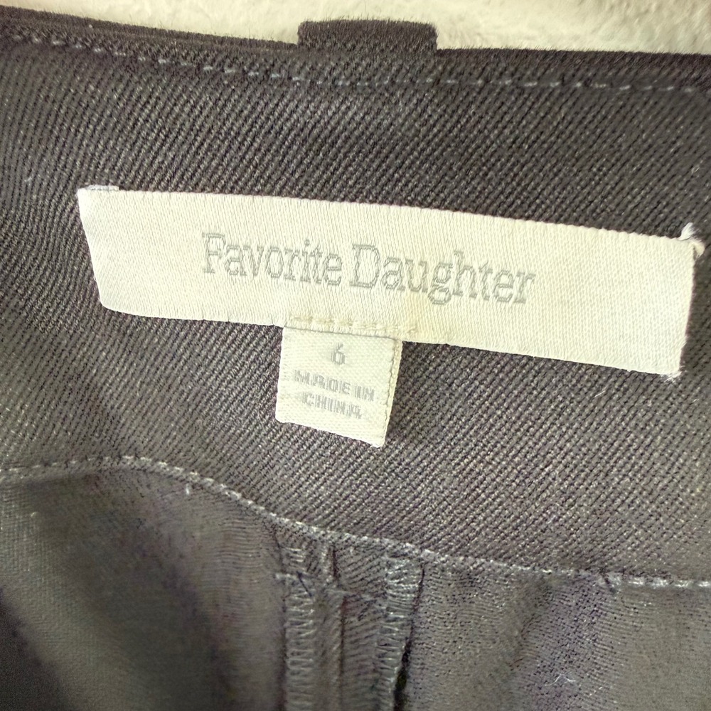 Favorite Daughter Black The Petite Favorite Pants Trouser Wide Leg Size 6 - Picture 11 of 13
